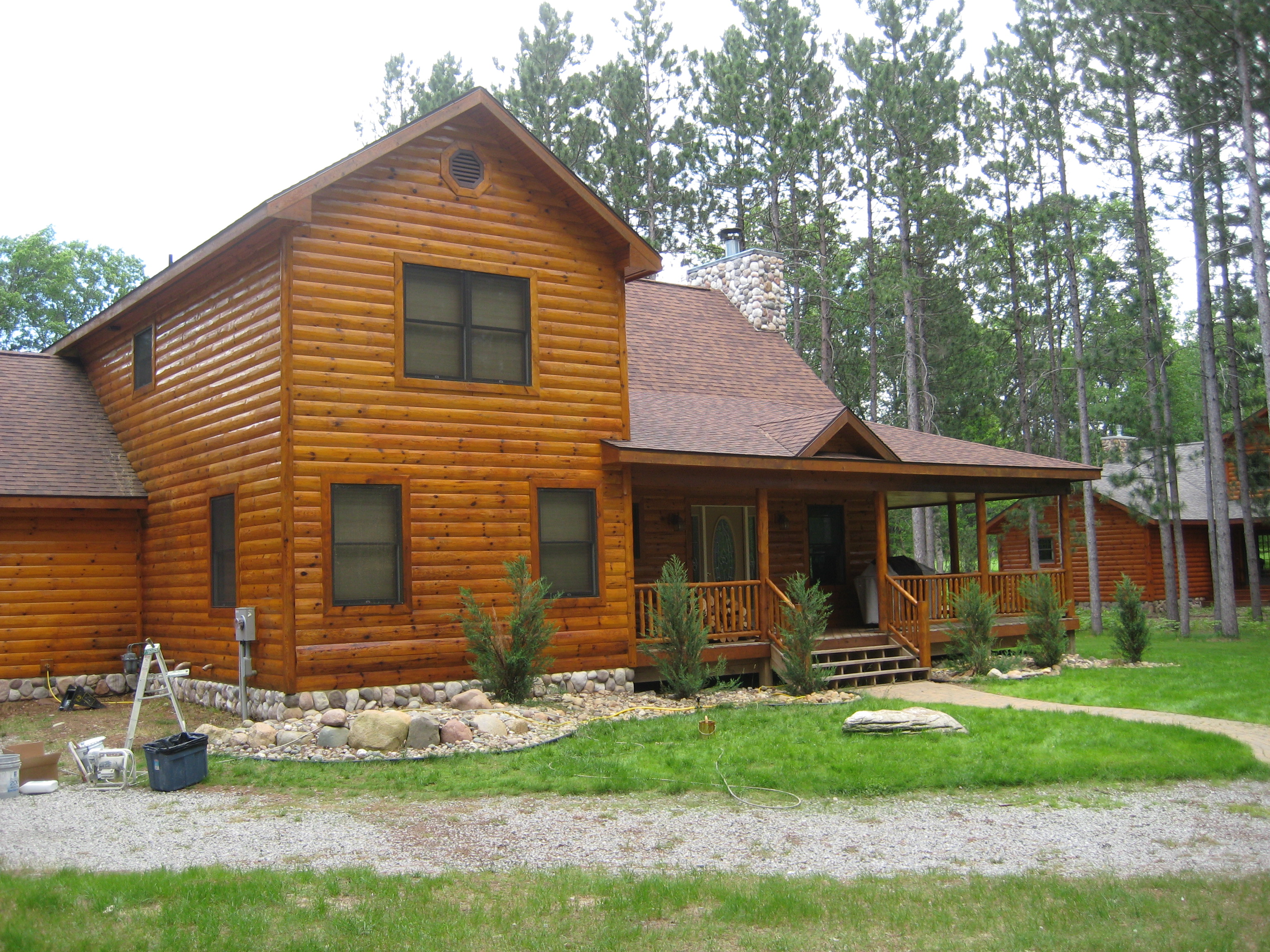 Refinish your log cabin